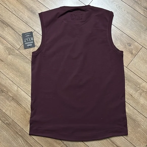 NWT BYLT Basics The Zone Tank in Burgundy - Picture 3 of 5